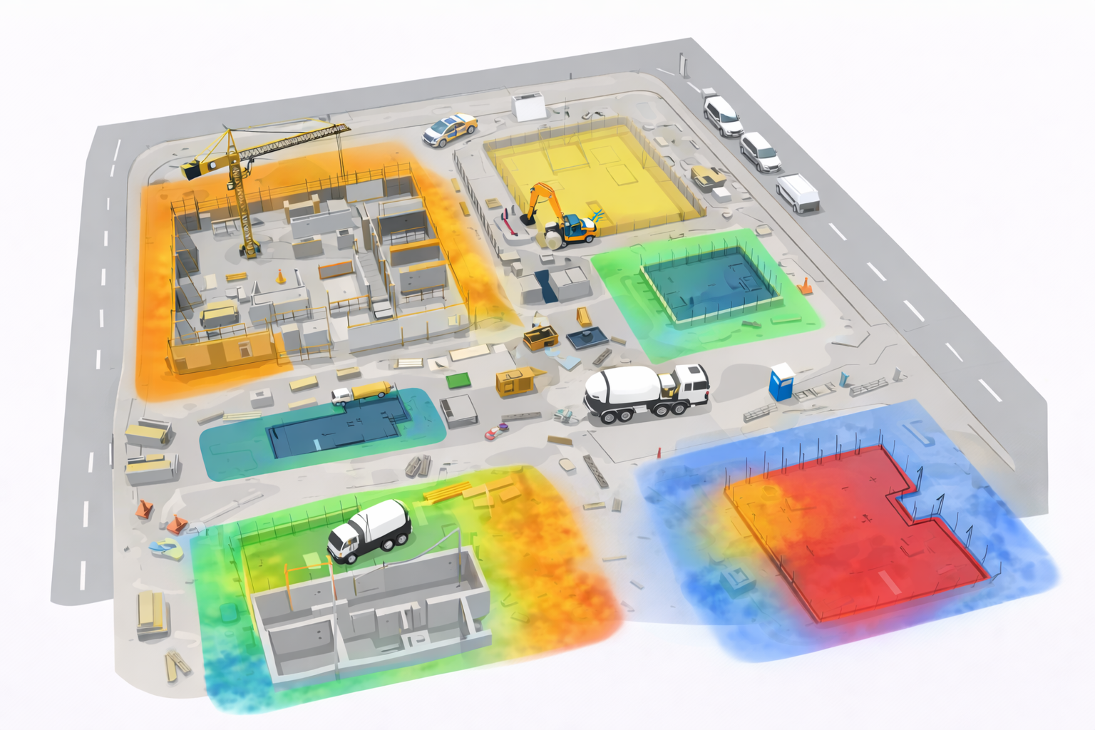 Hot zones map – worker analytics
